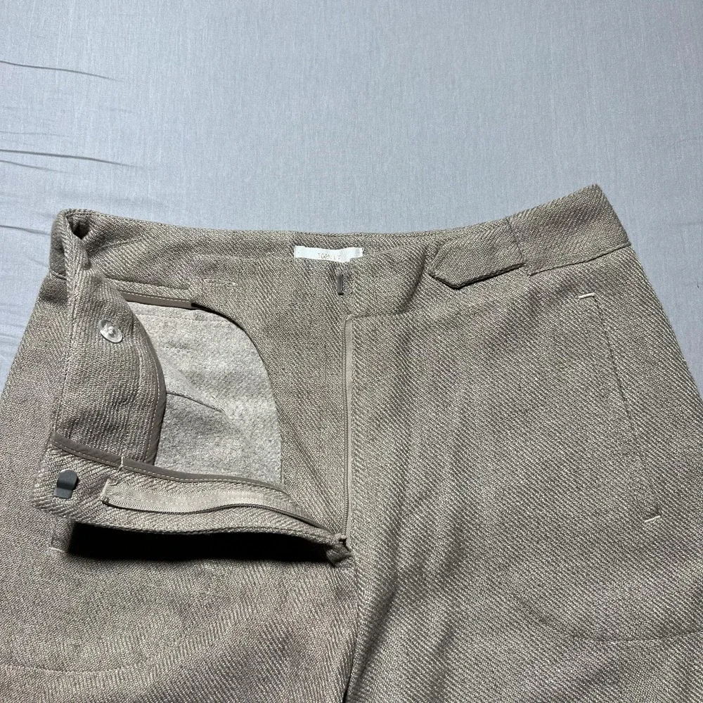 Torn By Ronny Kobo Pants Womens Bernee Wide Leg Cargo Pockets‎ Linen Blend